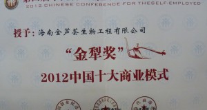 金犁獎證書